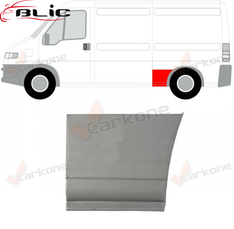 Jump.Box.Ducato 94-06 vasen takakaaren etuosa | helmapellit - korjauspellit - takakaaret | Laatu koriosat edullisesti aidosti suomalaisesta Carkone verkkokaupasta