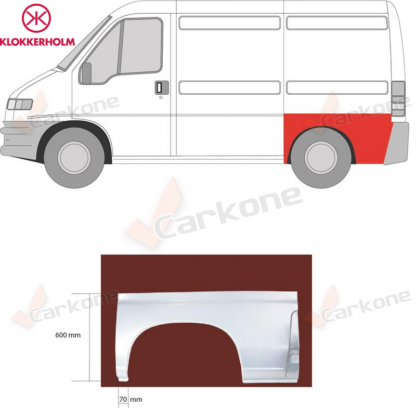 Jump.Box.Ducato 94-06 vasen takalokasuoja | helmapellit - korjauspellit - takakaaret | Laatu koriosat edullisesti aidosti suomalaisesta Carkone verkkokaupasta