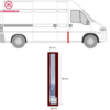 Jump.Box.Ducato 94-06 oikea sivuhelmapelti | helmapellit - korjauspellit - takakaaret | Mittatarkat koriosat nopeasti aidosti suomalaisesta Carkone verkkokaupasta