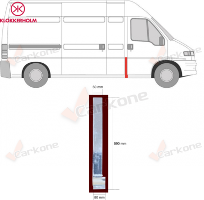 Jump.Box.Ducato 94-06 oikea sivuhelmapelti | helmapellit - korjauspellit - takakaaret | Mittatarkat koriosat nopeasti aidosti suomalaisesta Carkone verkkokaupasta