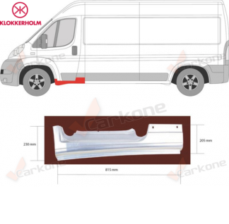 Jump Box Ducato 06-14 etuoven vasen kynnys