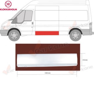 Ford Transit 00-14 vasen sivuhelmapelti pitkä akseliväli 310x1430mm