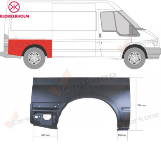 Ford Transit 00-14 oikea takalokasuoja akseliväli 3300mm