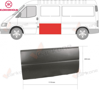Ford Transit 85-00 vasen sivuhelmapelti 650x1190mm