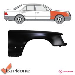 Mercedes Benz E W124 etulokasuoja oikea 84-96 Mercedes Benz E W124 etulokasuoja oikea 84-96