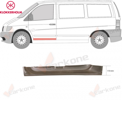 MB Vito W638 96-03 vasemman etuoven pohja/sisäosa | helmapellit - korjauspellit - takakaaret | Laatu koriosat edullisesti suomalaisesta Carkone verkkokaupasta