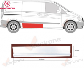 Vito/Viano W639 03-10 oikea sivuoven korjauspelti