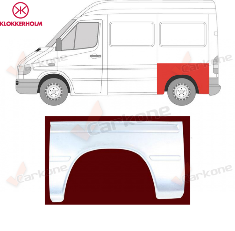 Sprinter/LT 95-06 vasen takalokasuoja | helmapellit - korjauspellit - takakaaret | Laatu koriosat edullisesti aidosti suomalaisesta Carkone verkkokaupasta