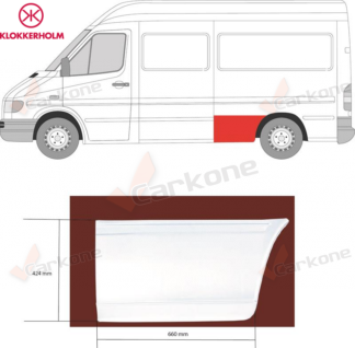 Sprinter/LT 95-06 takapyörän etuosa puolipitkä malli vasen