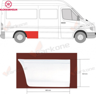 Sprinter/LT 95-06 takapyörän etuosa puolipitkä malli oikea
