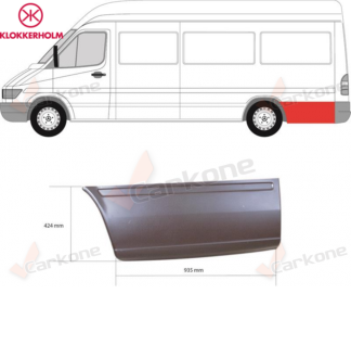 Sprinter/LT 95-06 takapyörän takaosa pitkä malli vasen