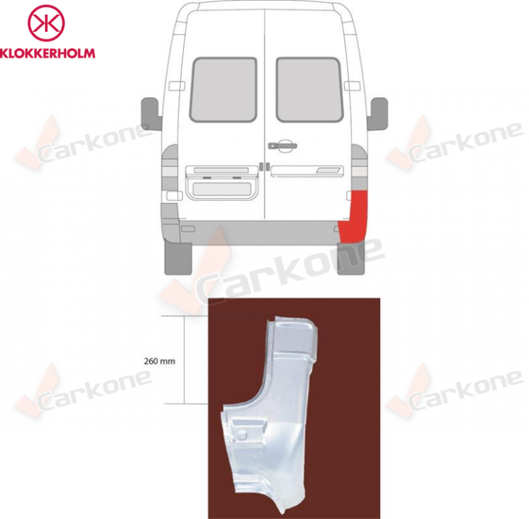 Sprinter/LT 95-06 takakulmapilarin alaosa | helmapellit - korjauspellit - takakaaret | Laatu koriosat edullisesti suomalaisesta Carkone verkkokaupasta