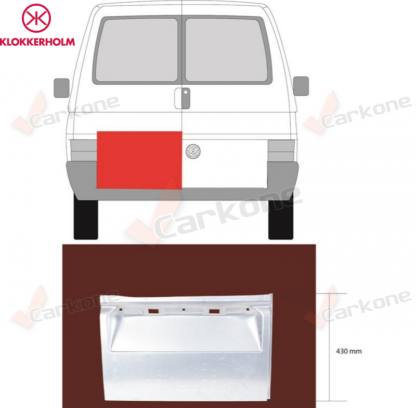 VW T4 takaoven ovipelti vasen | helmapellit - korjauspellit - takakaaret | Laatu koriosat edullisesti aidosti suomalaisesta Carkone verkkokaupasta