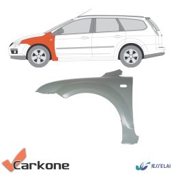 Ford Focus MK2 etulokasuoja vasen 04-08 Ford Focus MK2 etulokasuoja vasen 04-08
