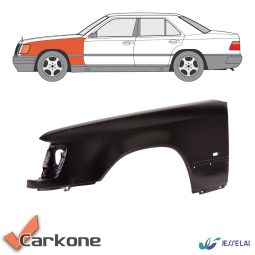 Mercedes Benz E W124 etulokasuoja vasen aukko vilkulle 84-96