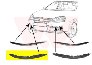 VW Golf V/Jetta III etupuskurin lista oikea | puskurit - listat - maskit | laatu koriosat edullisesti ja sujuvasti suomalaisesta Carkone verkkokaupasta.