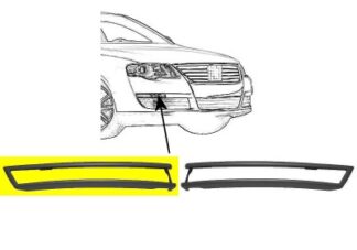 VW Passat B6 etupuskurin lista oikea musta 05-10