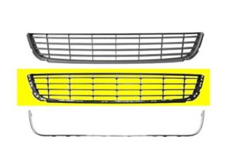 VW Golf VI etupuskurin maski kromi/musta keskiosa 08-13