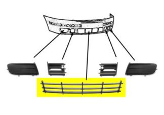 Skoda Octavia II etupuskurin maski | puskurit - listat - maskit | laatu koriosat reilun edullisesti ja sujuvasti suomalaisesta Carkone verkkokaupasta.