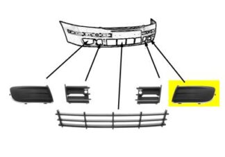 Skoda Octavia II etupuskurin kate vasen | puskurit - listat - maskit | laatu koriosat reilun edullisesti ja sujuvasti suomalaisesta Carkone verkkokaupasta.