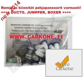 Pohjalevyn kiinnityssarja Ducato III/ Jumper III/ Boxer III | pohjapanssarit-kiinnityssarjat-sisälokasuojat | Koriosat edullisesti Carkone verkkokaupasta.