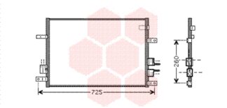Ilmastoinnin lauhdutin FOR : ALFA159 ALL 05-  P/F INCL. REC. DRIER