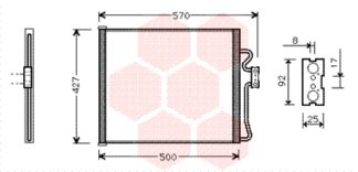 Ilmastoinnin lauhdutin FOR : COND BMW5 (E39 ) 95-98  P/F EXCL. REC. DRIER