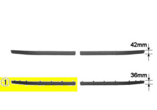 BMW 5 E39 etupuskurin. lista oikea h=36 mm musta 95-00