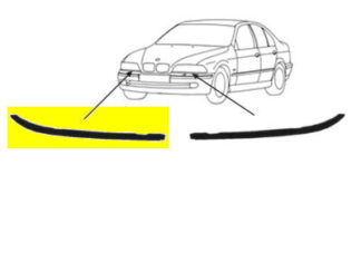 BMW 5 E39 ajovalon lista oikea lampun alle 95-04