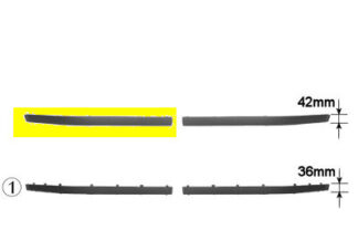 BMW 5 E39 etupuskurin lista oikea h=43 mm 95-00