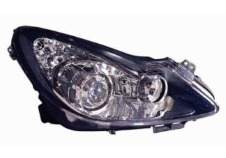 Opel Corsa D 06 ajovalo vilkulla oikea H7+H1+H1 (musta)(EK) Valeo