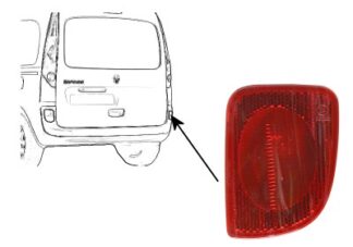 Renault Kangoo 08+ takavalon lasi UNDER LOWER R