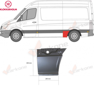 MB Sprinter 906 06+ takakaaren etuosa av 3665 vasen