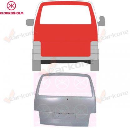 VW Transporter T4 takaluukku | helmapellit - korjauspellit - takakaaret | Koriosat edullisesti kaikkiin automerkkeihin nopeasti Carkone verkkokaupasta.