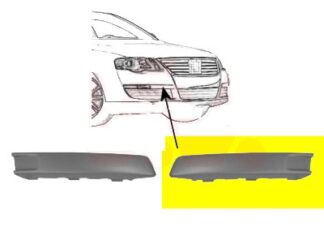 VW Passat B6 etupuskurin lista. vasen musta 05-10