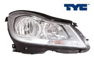 MB C W204 ajovalo oikea H7/H7 kromi Tyc 11-14