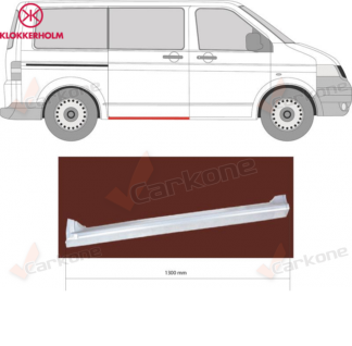 VW Transporter T5 sivuoven kynnysprofiili oikea