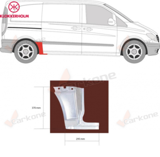 Vito/Viano W639 03-10 takapyörän etuosa av 3200 oikea