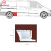 Vito/Viano W639 03-10 takapyörän etuosa | helmapellit - korjauspellit - takakaaret | laadukkaat koriosat suomalaisesta Carkone verkkokaupasta