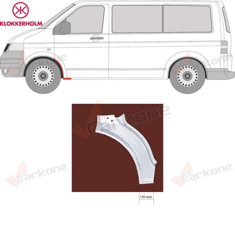 VW Transporter T5 etupyöränkaari vasen | helmapellit - korjauspellit - takakaaret | Laatu koriosat nopeasti aidosti suomalaisesta Carkone verkkokaupasta