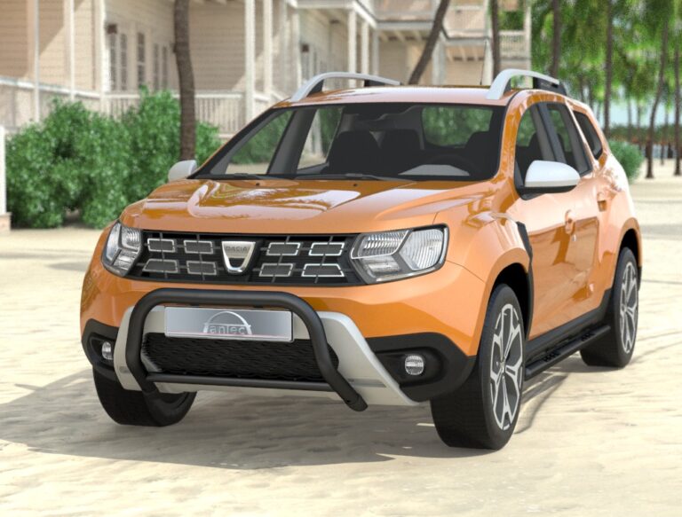 Duster 2018- EU-henkilöturvakaari musta Ø60/42mm