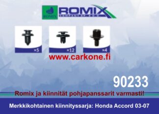Pohjalevyn kiinnityssarja Honda Accord