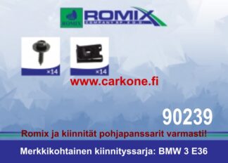 Pohjalevyn kiinnityssarja BMW 3 E36 | pohjapanssarit - kiinnityssarjat - sisälokasuojat | Koriosat edullisesti ja sujuvasti Carkone verkkokaupasta.