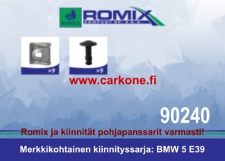 Pohjalevyn kiinnityssarja BMW 5 E39 | pohjapanssarit - kiinnityssarjat - sisälokasuojat | Koriosat edullisesti ja sujuvasti Carkone verkkokaupasta.