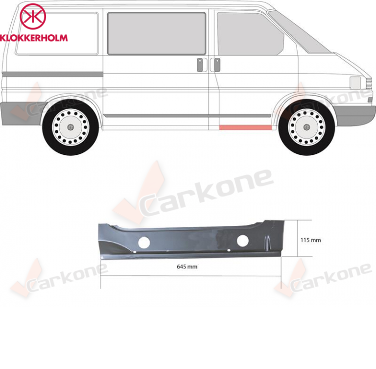 VW T4 etuoven kynnys sisäosa | helmapellit - korjauspellit - takakaaret | Laatu koriosat nopeasti ja sujuvasti suomalaisesta Carkone verkkokaupasta.