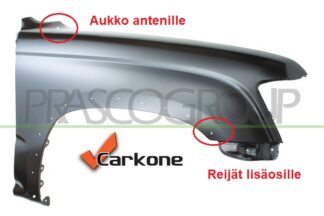 Toyota Hilux 4wd etulokasuoja | konepellit - lokasuojat - etukehät | laatu koriosat edullisesti ja nopeasti aidosti suomalaisesta Carkone verkkokaupasta.
