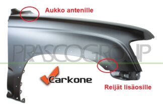 Toyota Hilux 4WD etulokasuoja levikkereijllä oikea 1998-2001