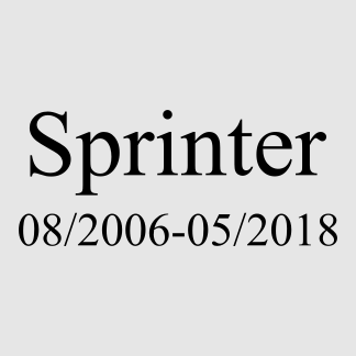 Sprinter 08/2006-05/2018
