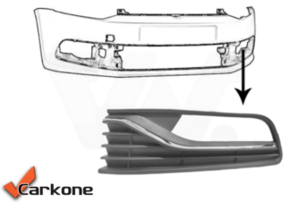 VW Polo 6R etupuskurin maski vasen | puskurit - listat - maskit | laatu koriosat reilun edullisesti ja sujuvasti suomalaisesta Carkone verkkokaupasta