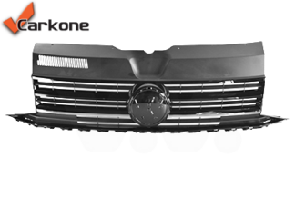 VW Transporter T6 etupuskurin maski kromi/musta | puskurit -listat -maskit | Laatu koriosat edullisesti ja sujuvasti suomalaisesta Carkone verkkokaupasta.